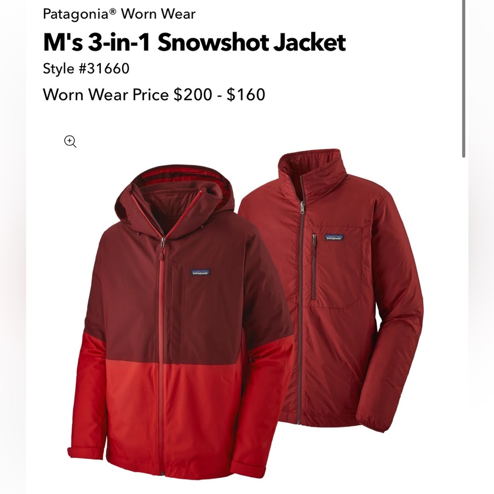 Patagonia Men's 3-in-1 Snowshot Jackets